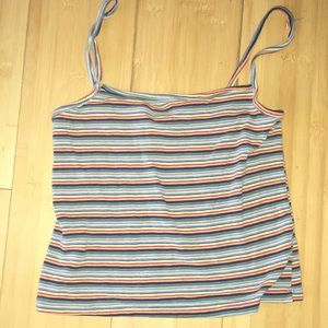 rainbow striped tank